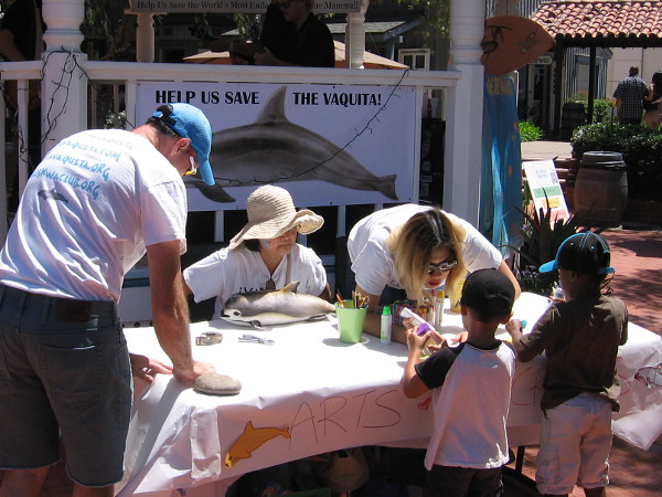 Kids make art and learn about the critically endangered Vaquita, a marine mammal that clings to a tenuous existence not far from San Diego.