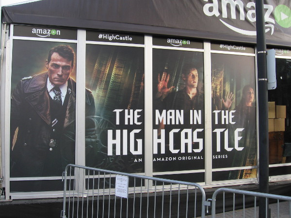 Amazon's other pavilion promotes their original series The Man in the High Castle.