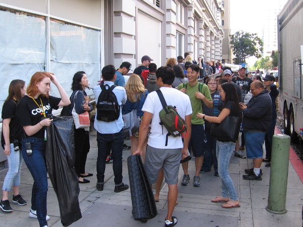 Hundreds of people were in line early Wednesday morning to watch Conan perform at the Spreckels Theater.