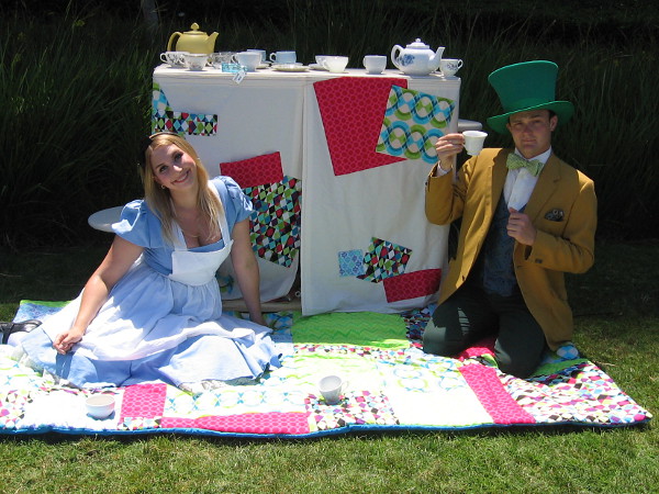 Alice and the Mad Hatter invited me for tea, but it was pretty warm outside Comic-Con, so I declined.