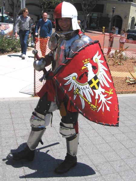 I learned this cosplay is from The Witcher, a popular video game. Awesome!