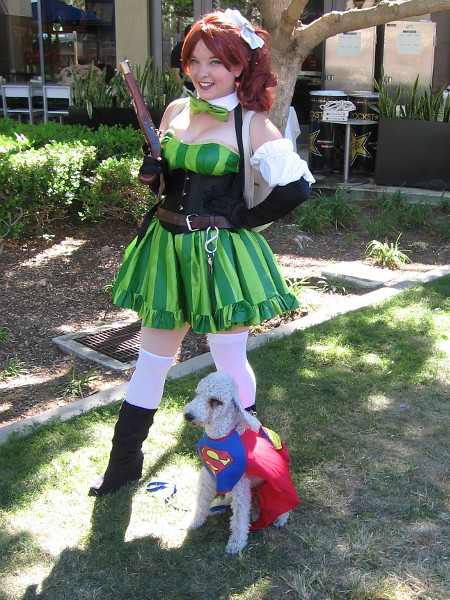 Krypto, Superman's faithful super dog, has made a new friend at San Diego Comic-Con!