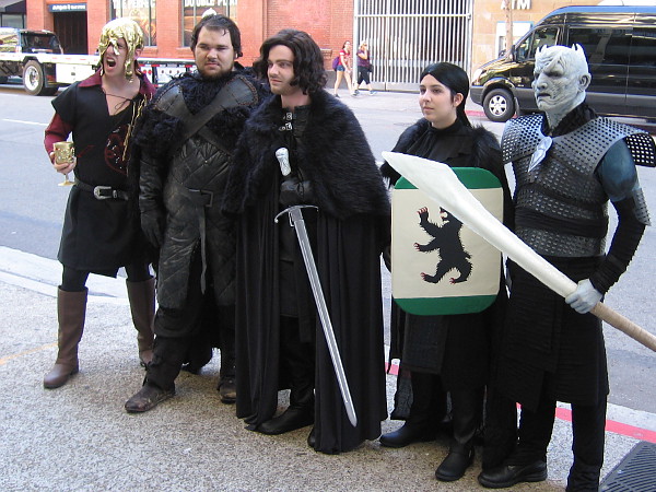 Cosplay outside 2016 San Diego Comic-Con, depicting characters from the blockbuster television show Game of Thrones.