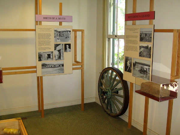 Various fascinating historical exhibits can be explored on the second floor of the McCoy House Museum in Old Town San Diego State Historic Park.