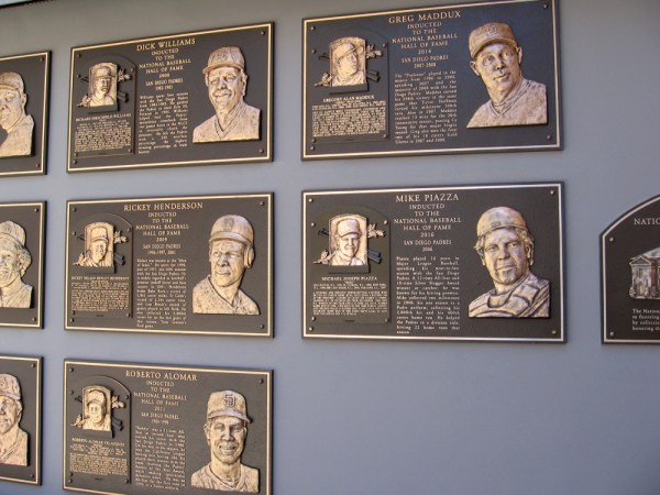 National Baseball Hall of Fame players who spent time with the Padres also include Roberto Alomar, Greg Maddux and Mike Piazza.