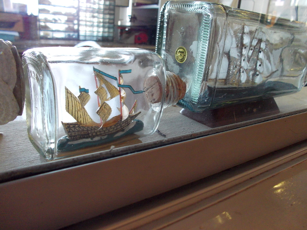 Of course, there are ships in bottles, too!