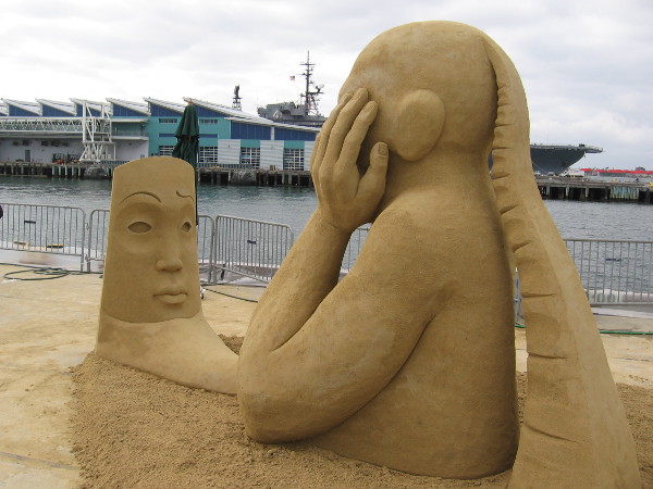 What Is The Real Face, by world sand master Agnese Rudzite-Kirillova of Latvia.