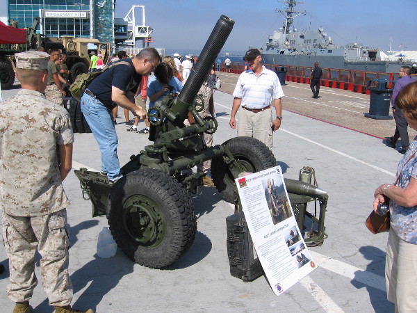 And this is an M327 120MM Rifled Towed Mortar.