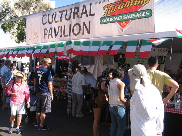 A cultural pavilion at Festa attracted people who were interested in Little Italy's rich culture and history.
