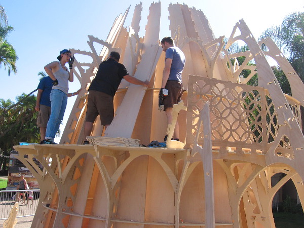 A similar Temple is built each year at Burning Man and set on fire.