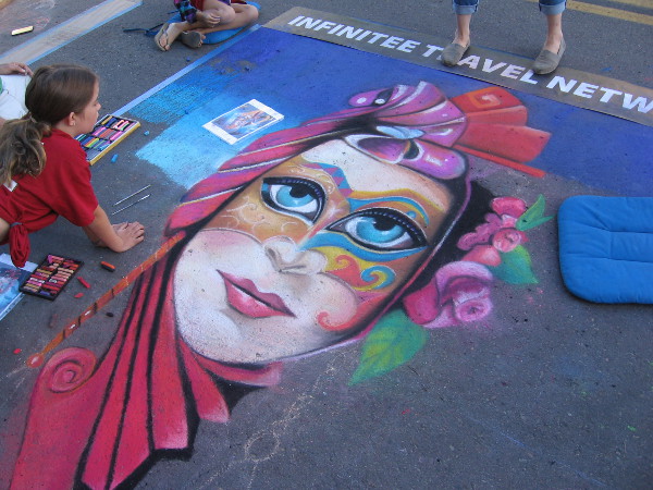 Pearson Family. A colorful face sure to please thousands of visitors at 2016 Festa in Little Italy.