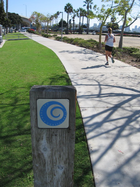 The path, at the edge of San Diego Bay, is part of the California Coastal Trail. It's ideal for walking or biking from downtown to Spanish Landing Park, and beyond.
