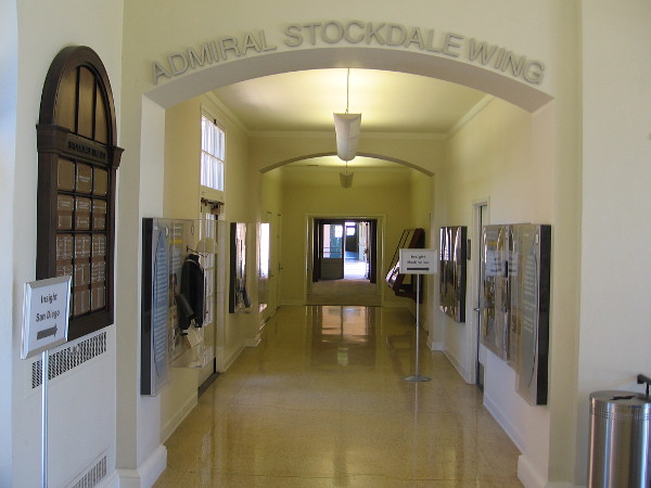 The Admiral Stockdale Wing of the NTC Command Center has a corridor lined with historical photos, Navy artifacts and interesting information.