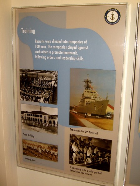 During training, recruits were divided into companies of 100 men. Teamwork was promoted.