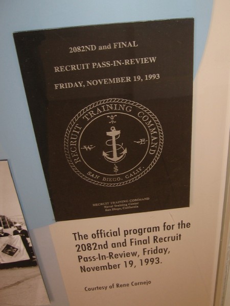 The 2082nd and Final Recruit Pass-In-Review, Friday, November 19, 1993.
