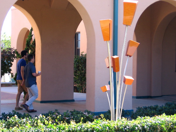A fun sculpture graces the North Promenade at Liberty Station.