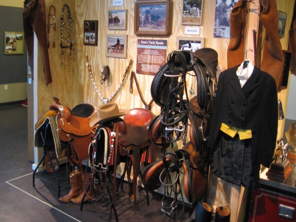 Joan Embery's Tack Room with many related photographs can be found at her museum exhibit in Bonita. Above all, she loves riding horses.
