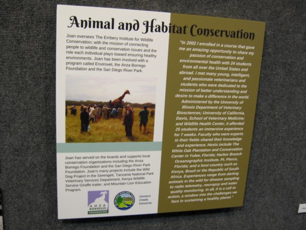 Joan oversees The Embery Institute for Wildlife Conservation. She has been involved with many programs dedicated to animal and habitat conservation.