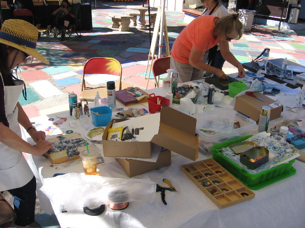 All sorts of objects can be used to assemble this unique artwork.