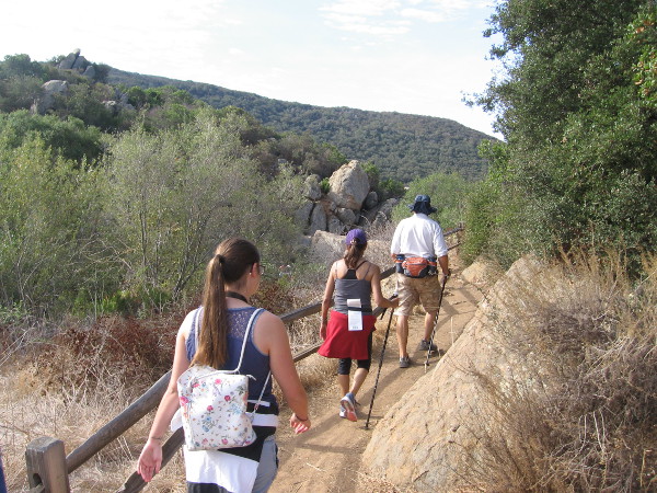 Approaching the Peñasquitos Creek waterfall from the east.