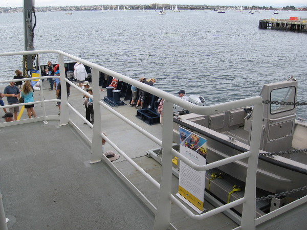 We are halfway down. Many distant sailboats can be seen on San Diego Bay this beautiful but mostly overcast Sunday.