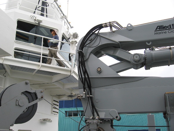 Looking back up toward the rear of the pilot house.