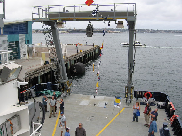 One last look at the aft deck and impressive A-Frame of the amazing new Research Vessel Sally Ride.