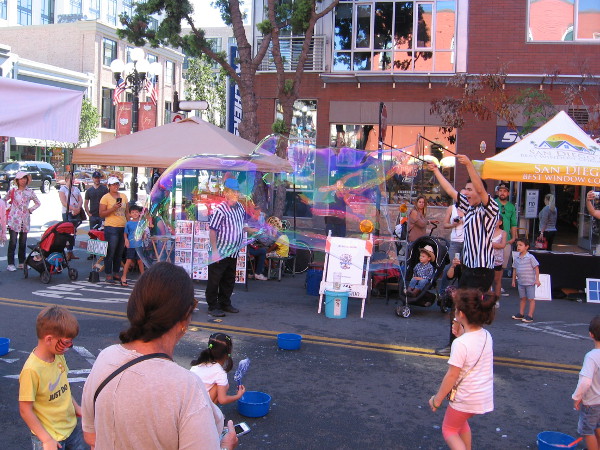 I doubt anyone produced bubbles this big over a century ago, but I might be wrong!