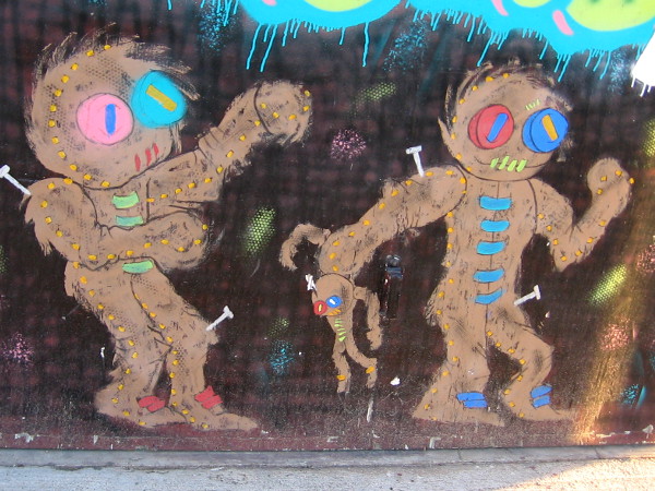 Super creative street art at The Nest Murals, located near Chicano Park.