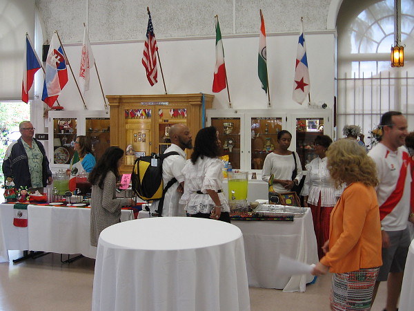 The Hall of Nations Building has been used on a rotating basis by member nations who don't presently have a cottage. Today a reception was held inside celebrating the groundbreaking of five new international cottages.