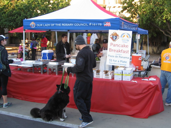 The Knights of Columbus had a pancake breakfast in Balboa Park during the Father Joe's Villages Thanksgiving Day 5K.