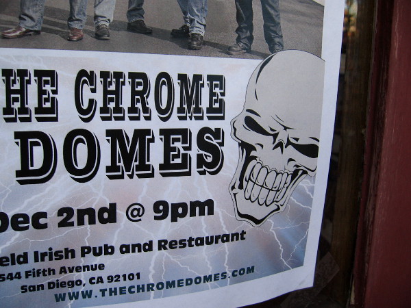 This unexpected face has no skin. The Chrome Domes seem mostly bones.