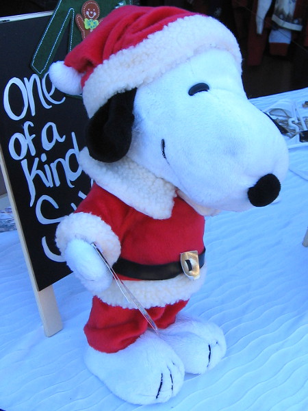 Tried to fool me again! That isn't Father Christmas! It's Snoopy!
