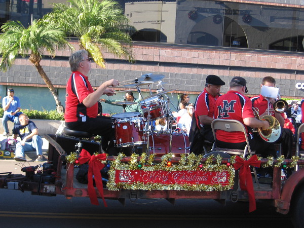 Another cool sight at the annual La Jolla Christmas Parade.