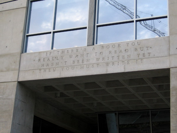 If there's a book you really want to read but hasn't been written yet, then you must write it.