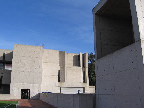 Another photo of the Salk Institute building's fascinating exterior.