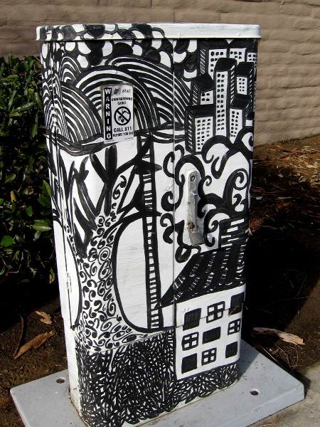 More great street art on a utility box.