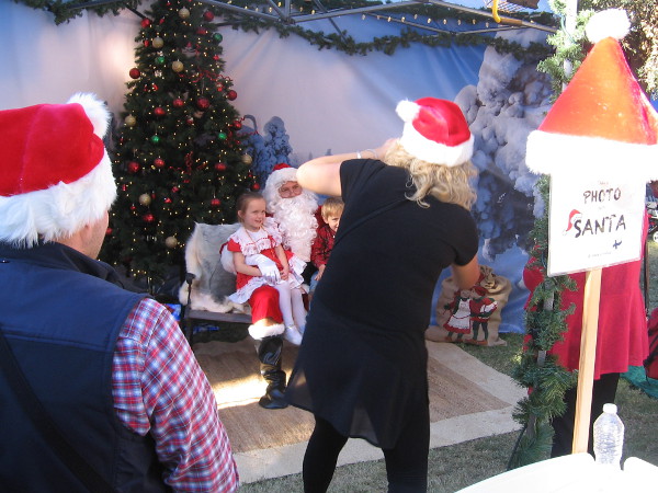 Wait! I found him! There he is! Santa!