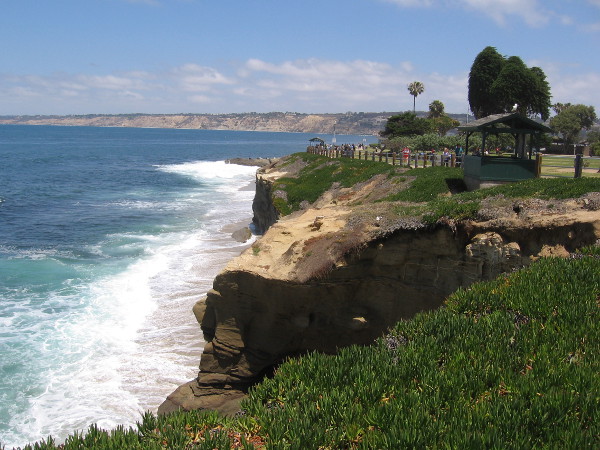 The area around La Jolla Cove is so beautiful, you might just sit in one spot and take in the scenery.