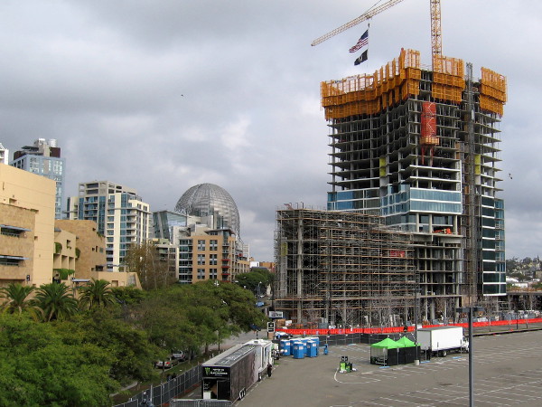 Monster Energy Supercross is in San Diego next weekend. Some trucks have already arrived for the event at Petco Park.
