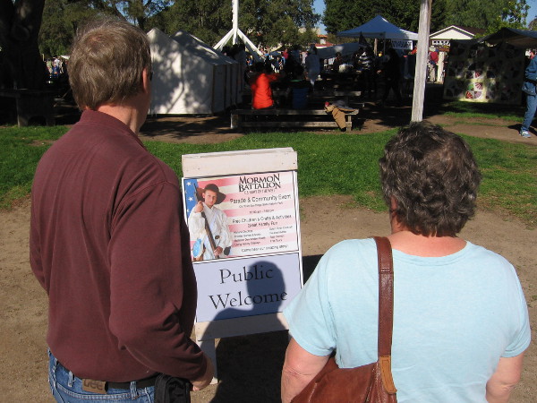 The public was welcome to swing by the annual Mormon Battalion Commemoration in Old Town. There were many historical reenactments and costumes to see.