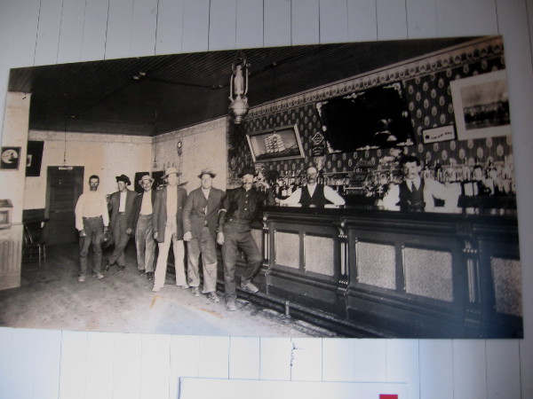 Old photograph shows bar in Colorado House.