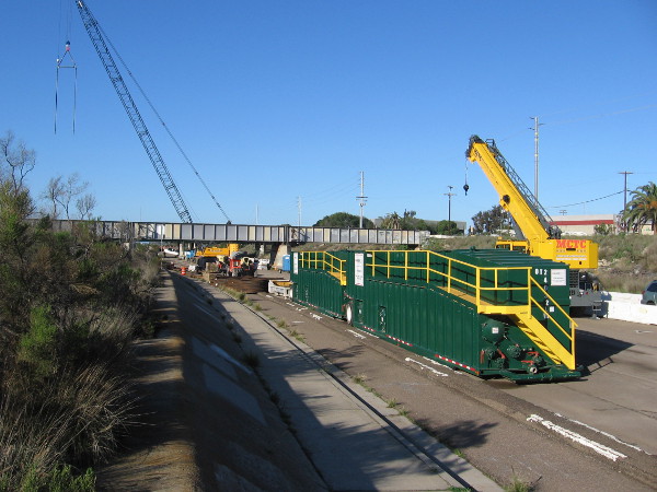 I noticed these huge green tanks along Friars Road.