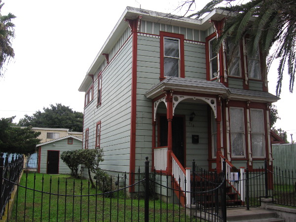 The 1887 Stick-style Rice-Proctor House in National City's Heritage Square.