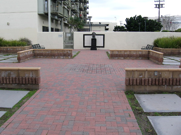 Across Morgan Square Plaza is a monument to a former National City mayor.