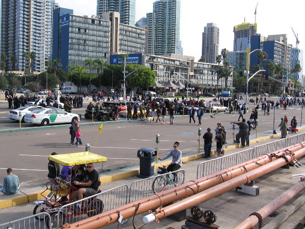 Look at all the folks gathering for the big MLK Day Parade. Every year, it's one of the most popular parades in San Diego.