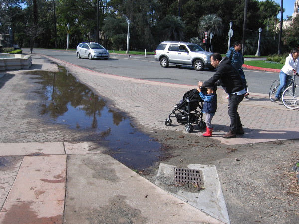 That long puddle almost looks impassable!