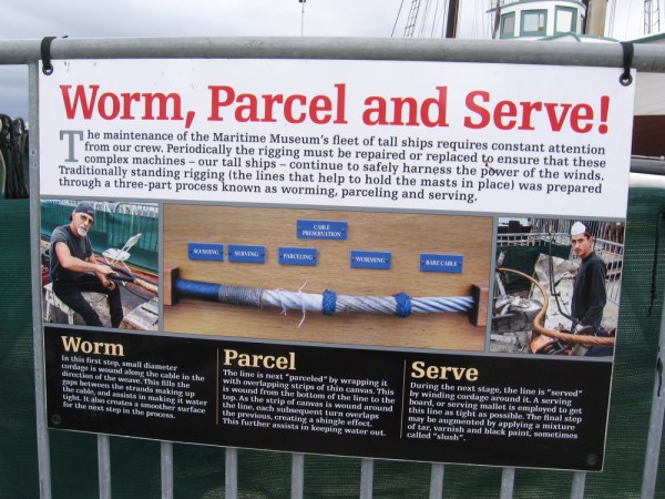 Worm, Parcel and Serve! A never-ending story of human ambition battling water, sun, salt and wind.