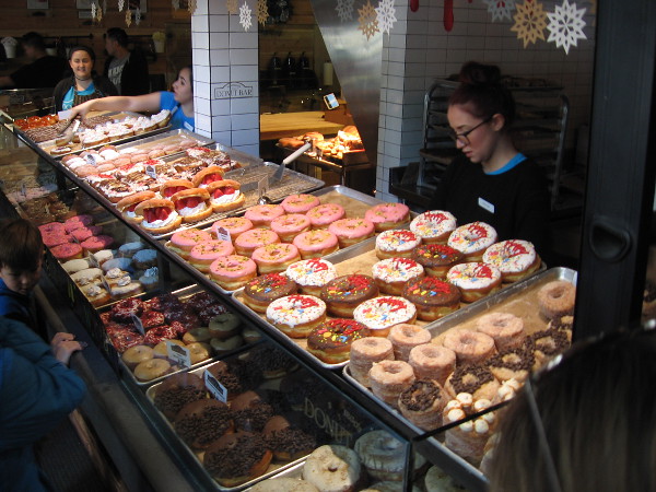My first stop this morning was the Donut Bar. One Boston Creme, please! Super yum!