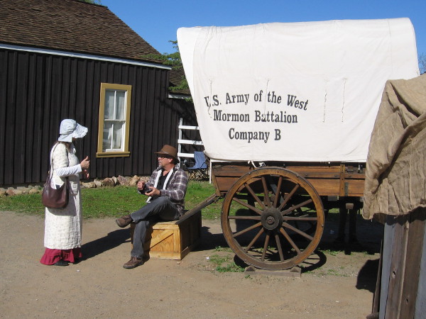 Another unique and memorable scene from Mormon Battalion Commemoration Day in Old Town San Diego!